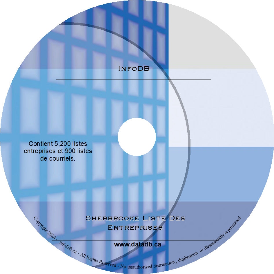 SHERBROOKE Liste Des Entreprises - 5472 listes d'entreprises et 493 listes de courriels